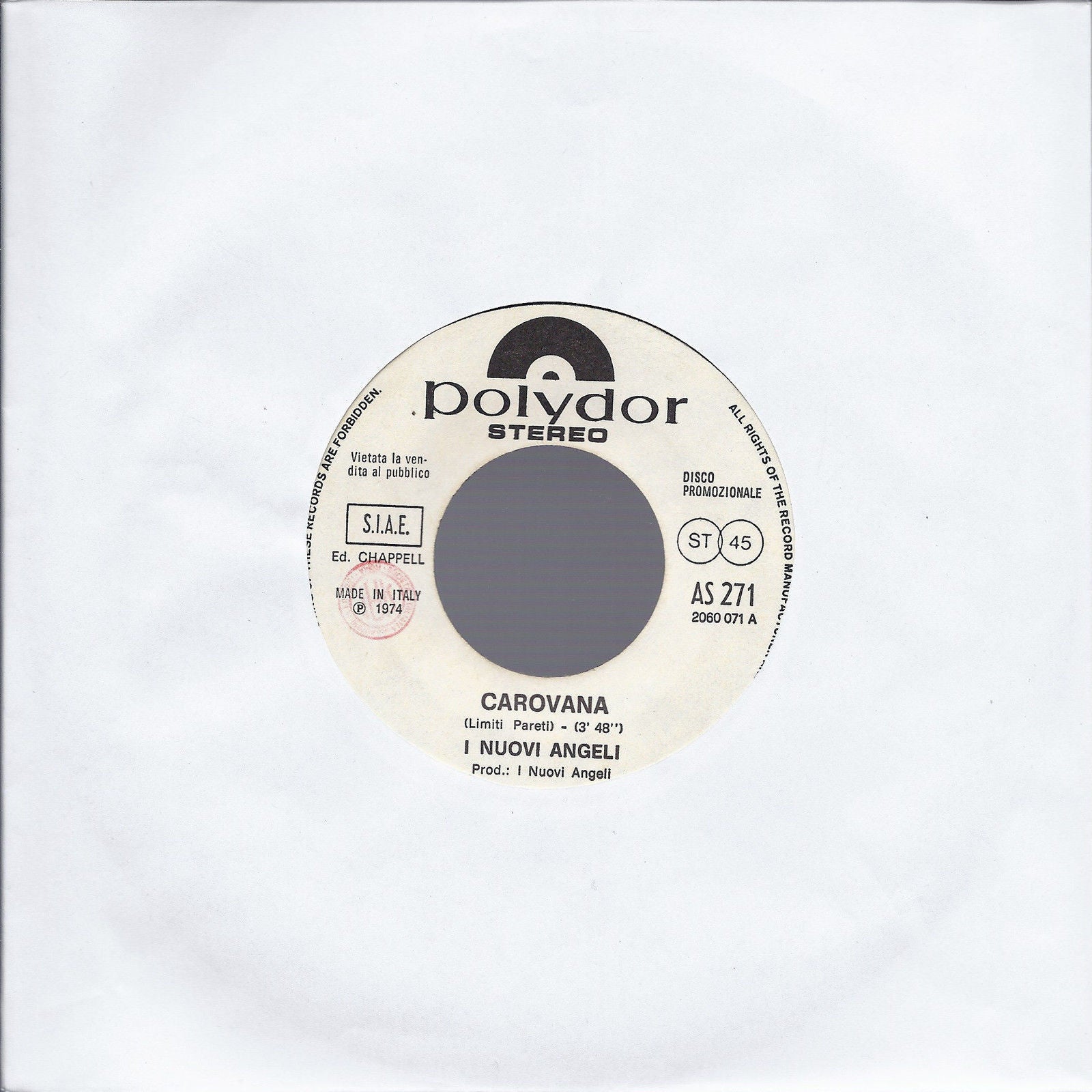 CAROVANA # I NUOVI ANGELI = ROMANCE FROM VIOLIN AND ORCH # JAMES LAST - Juke Box