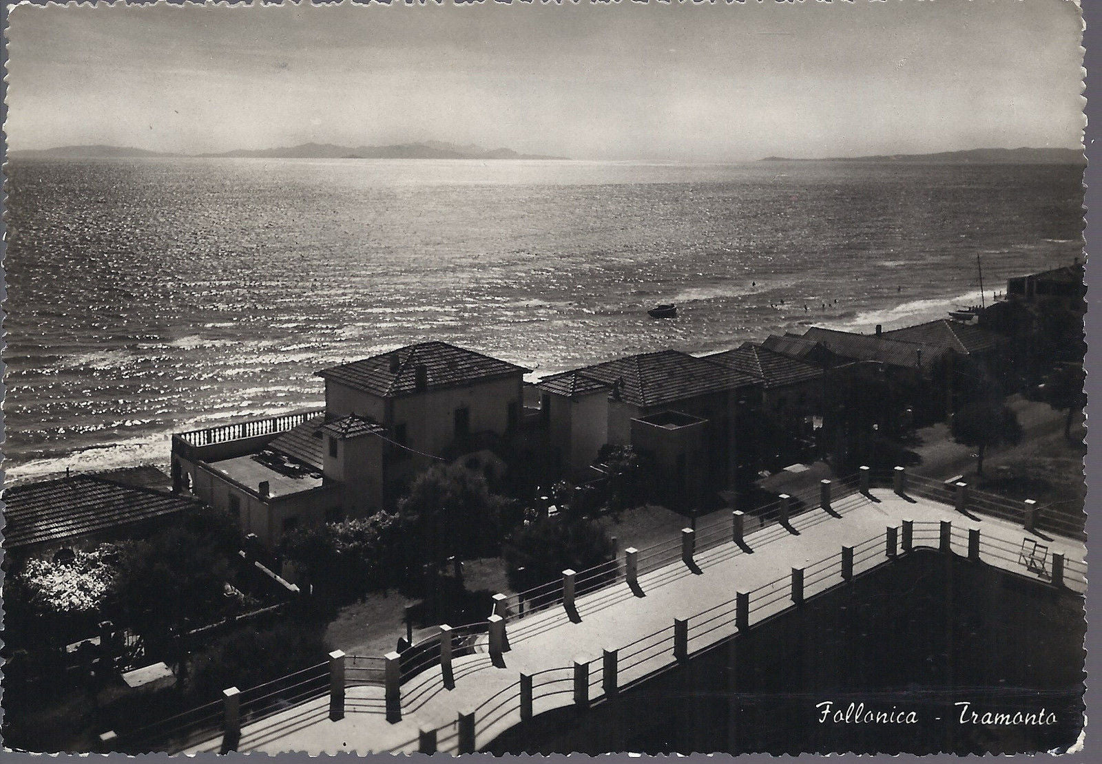 FOLLONICA - TRAMONTO - V fine anni '40 - FG