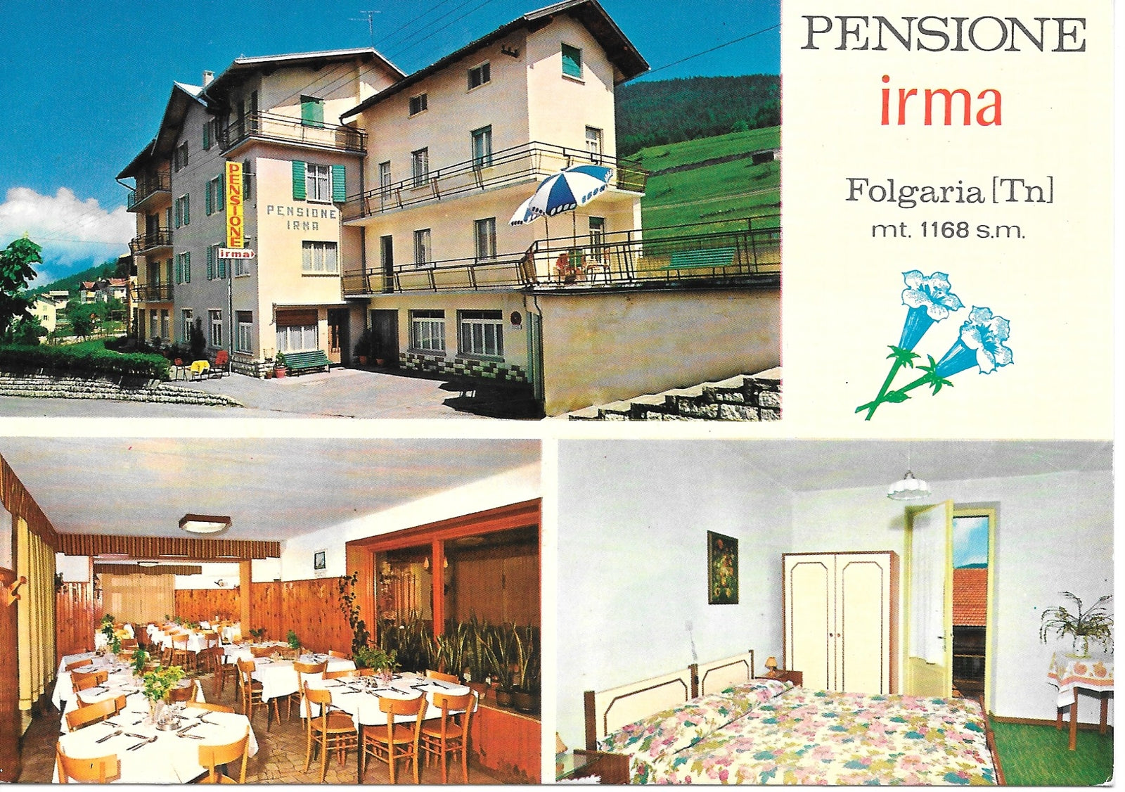 FOLGARIA - PENSIONE IRMA - 3 VEDUTE - V1976