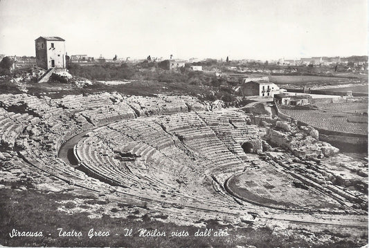 SIRACUSA - TEATRO GRECO - IL KOILON VISTO DALL'ALTO - N