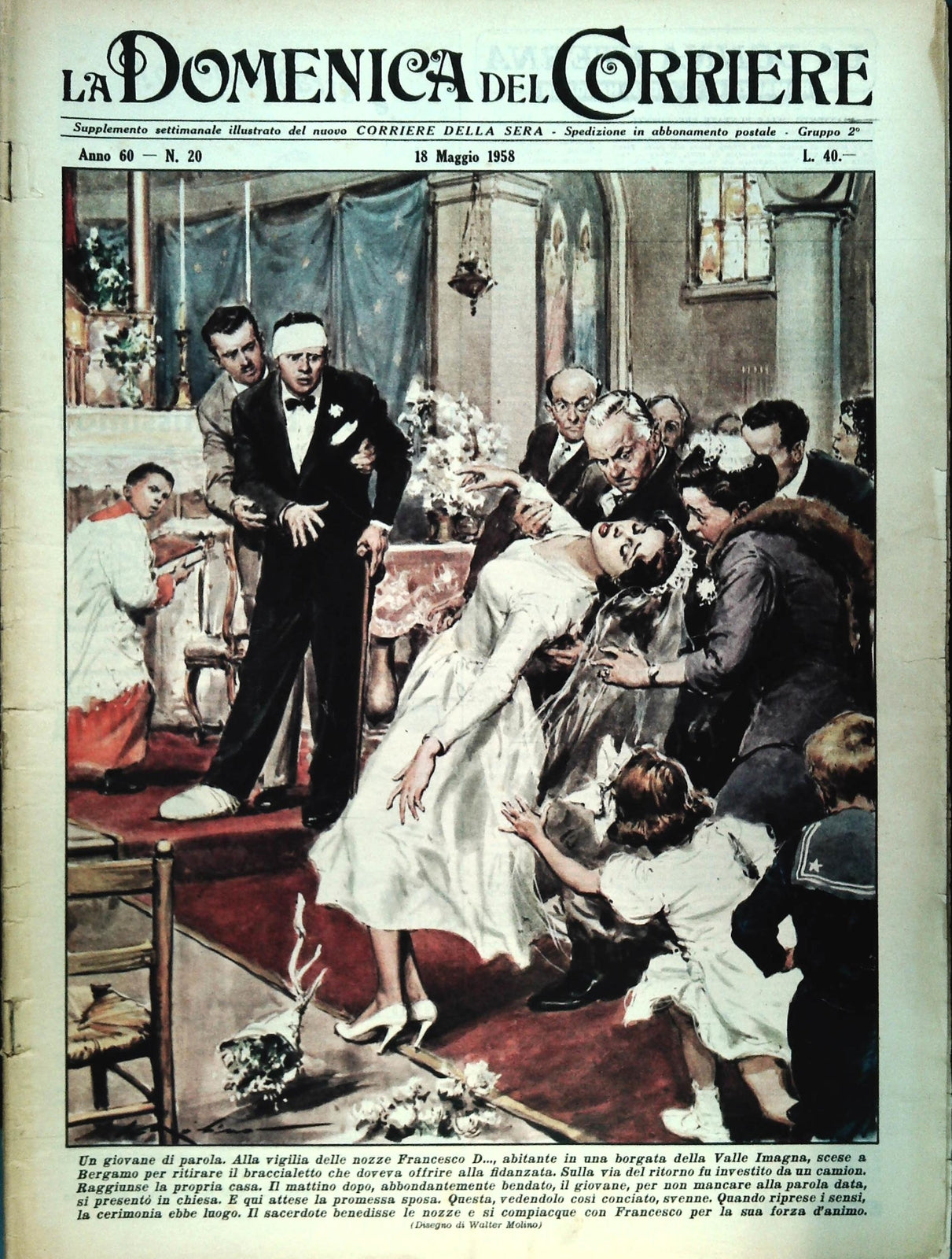 DOMENICA DEL CORRIERE N. 20 -18 MAGGIO 1958