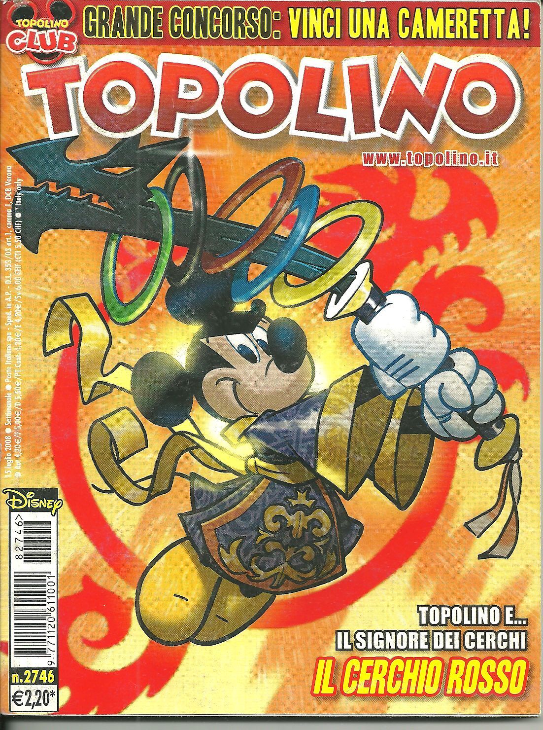 TOPOLINO N. 2746 - 15 LUGLIO 2008