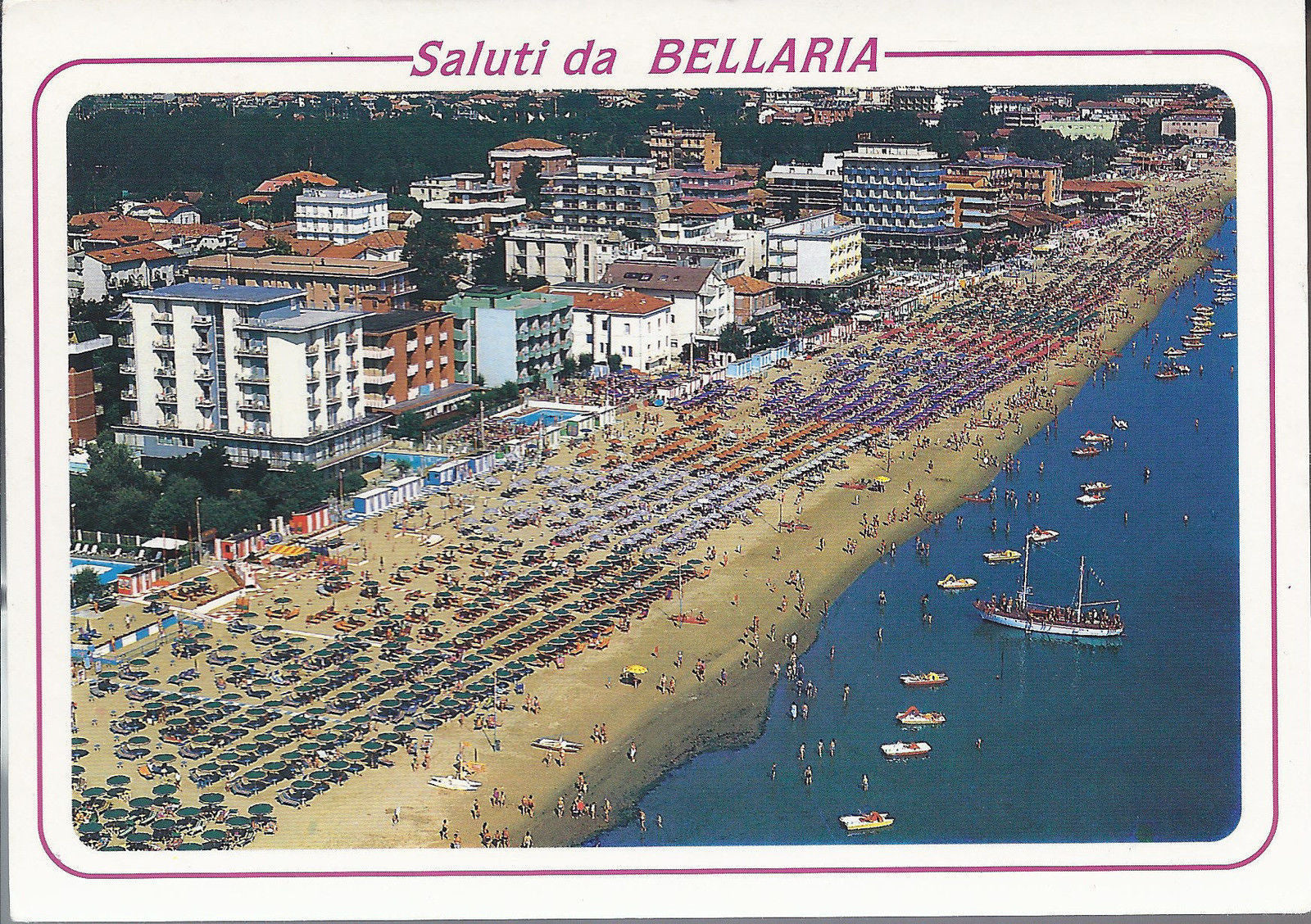 BELLARIA - SALUTI - PANORAMA DALL'AEREO - V1993