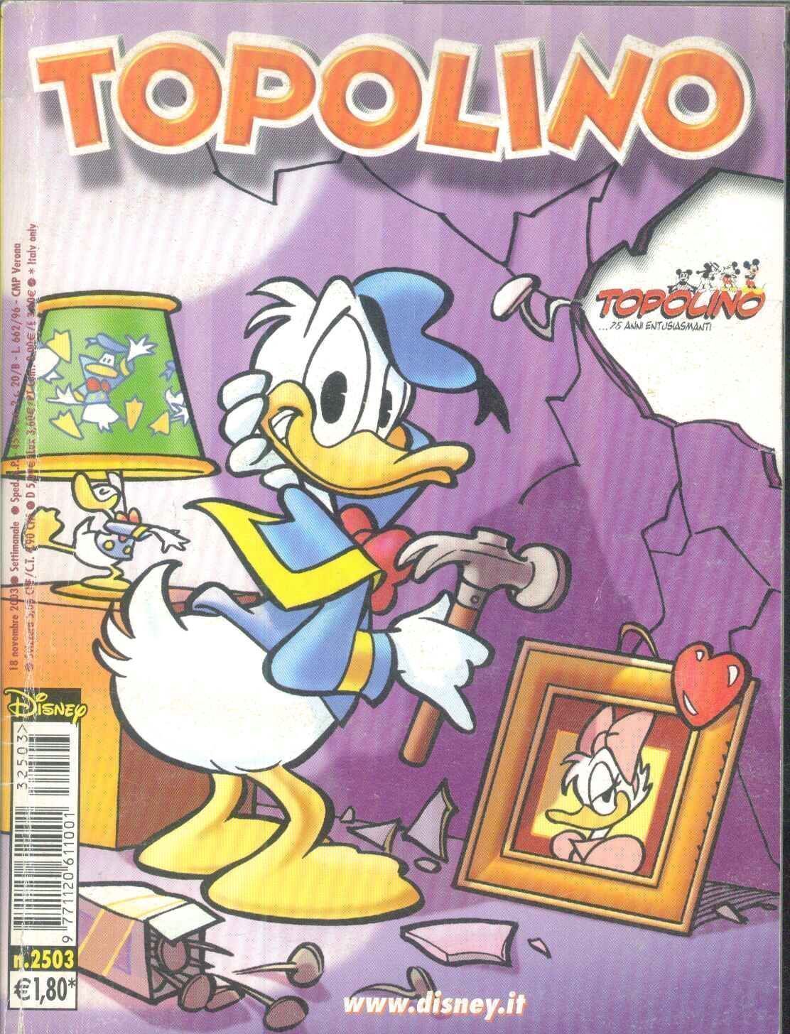 TOPOLINO N° 2505 -2 DICEMBRE 2003
