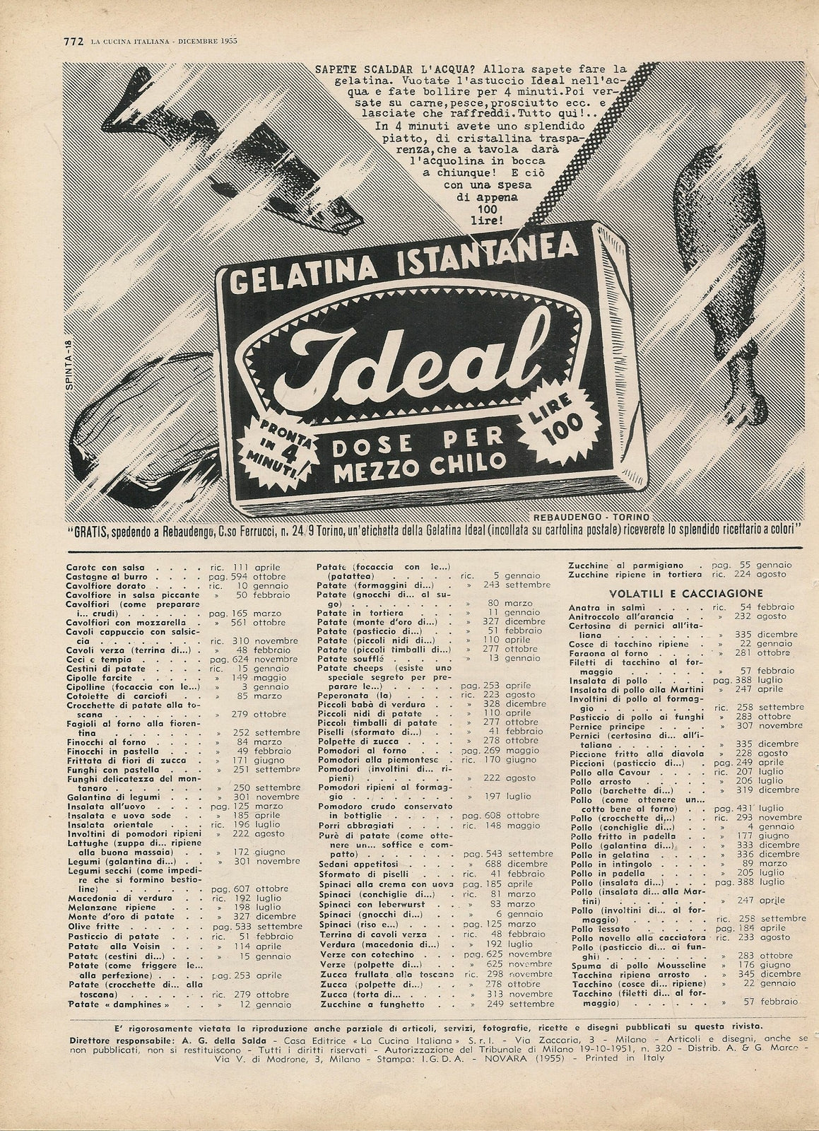 GELATINA ISTANTANEA IDEAL - ADVERTISING