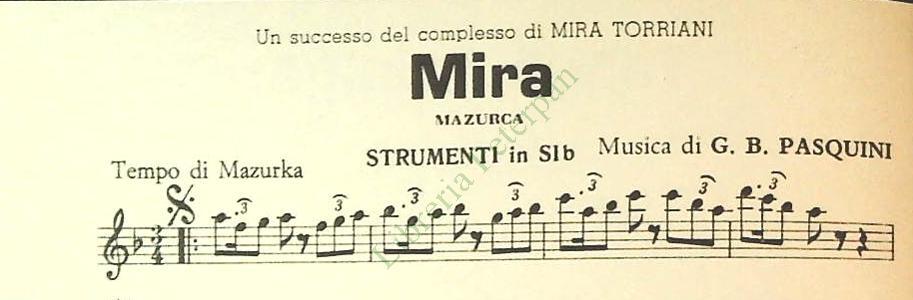 MIRA - SOGNANDO VIENNA E ALTRI QUATTRO BRANI - SPARTITO-SHEET MUSIC