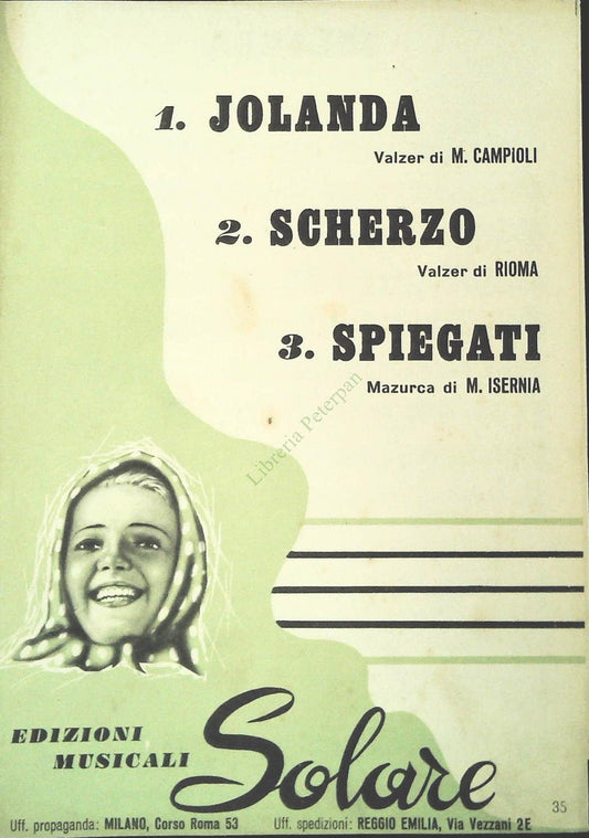 JOLANDA - SCHERZO - SPIEGATI TRA BRANI PER FISA - SPARTITO-SHEET MUSIC