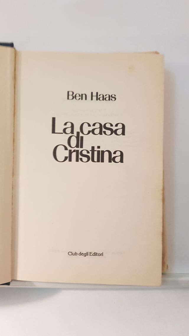 LA CASA DI CRISTINA - BENHAAS - CDE 1979