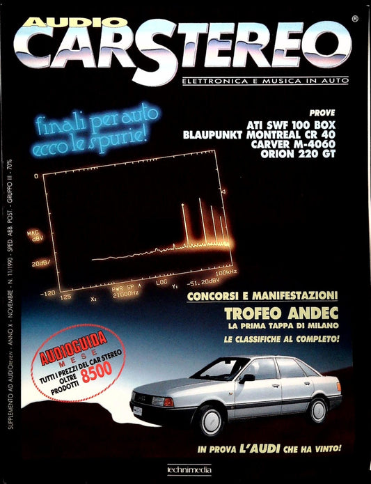 AUDIO CAR STEREO - NOVEMBRE 1990