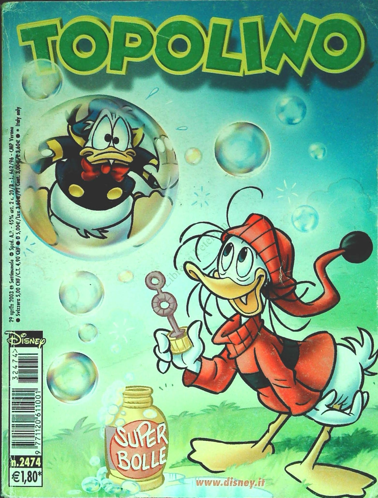 TOPOLINO N. 2474 - 29 APRILE 2003