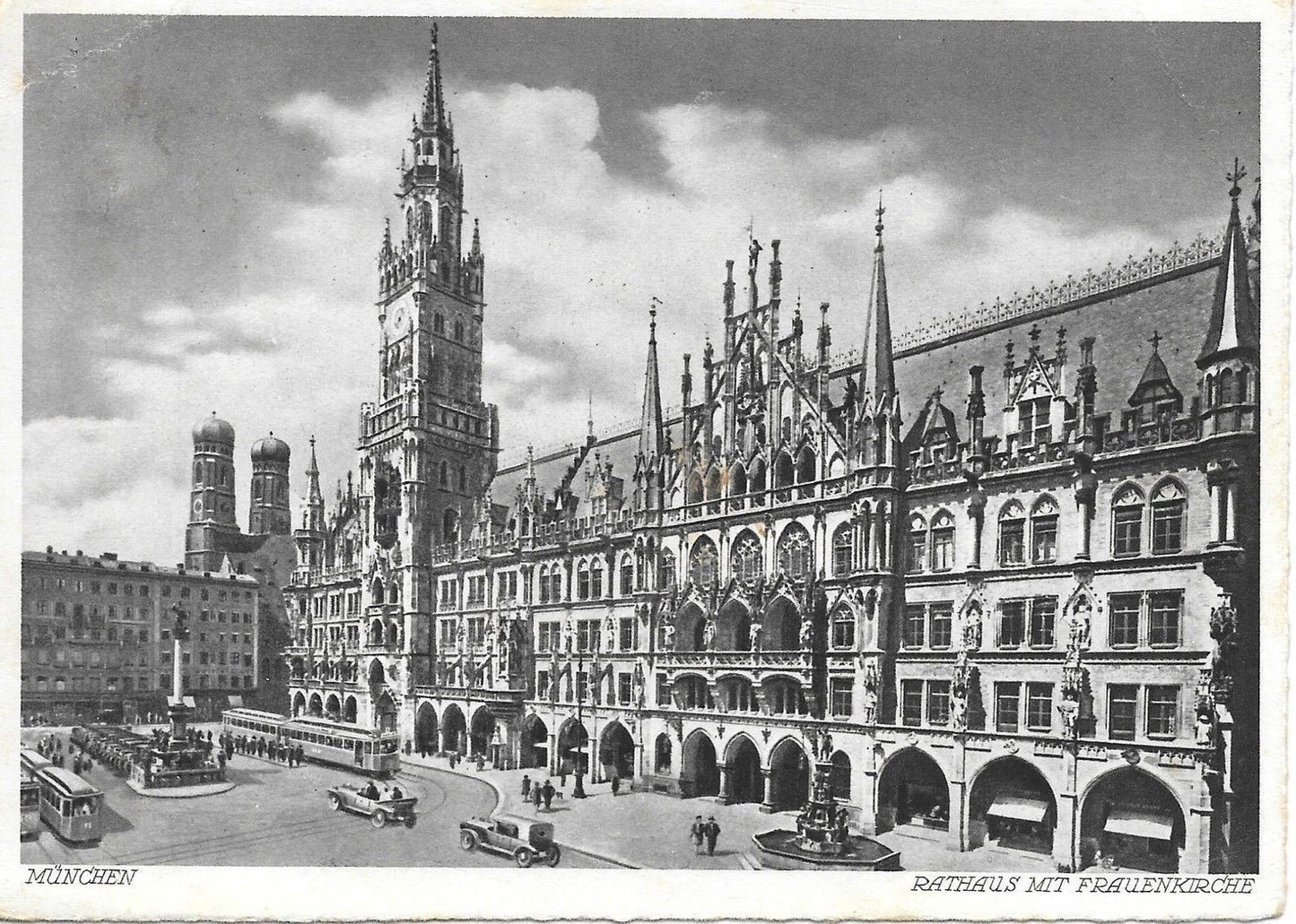 MONACO DI BAVIER/MÜNCHEN - RATHAUS MIT FRAUENKIRCHE - T
