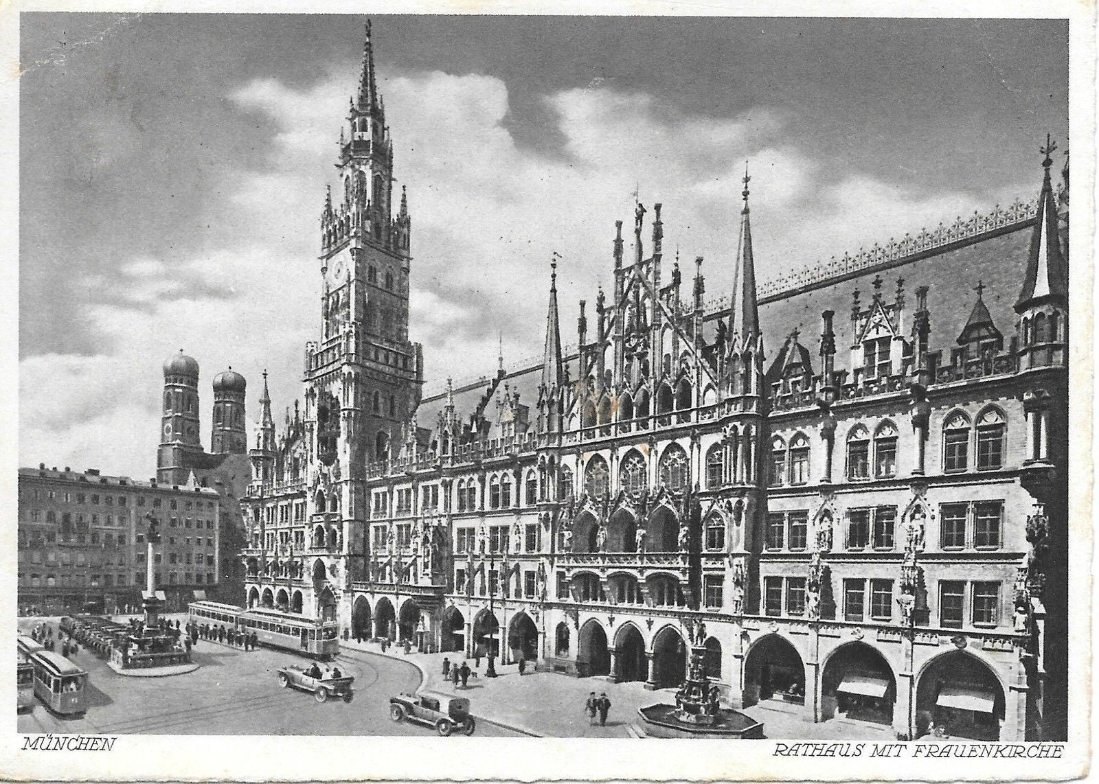 MONACO DI BAVIER/MÜNCHEN - RATHAUS MIT FRAUENKIRCHE - T