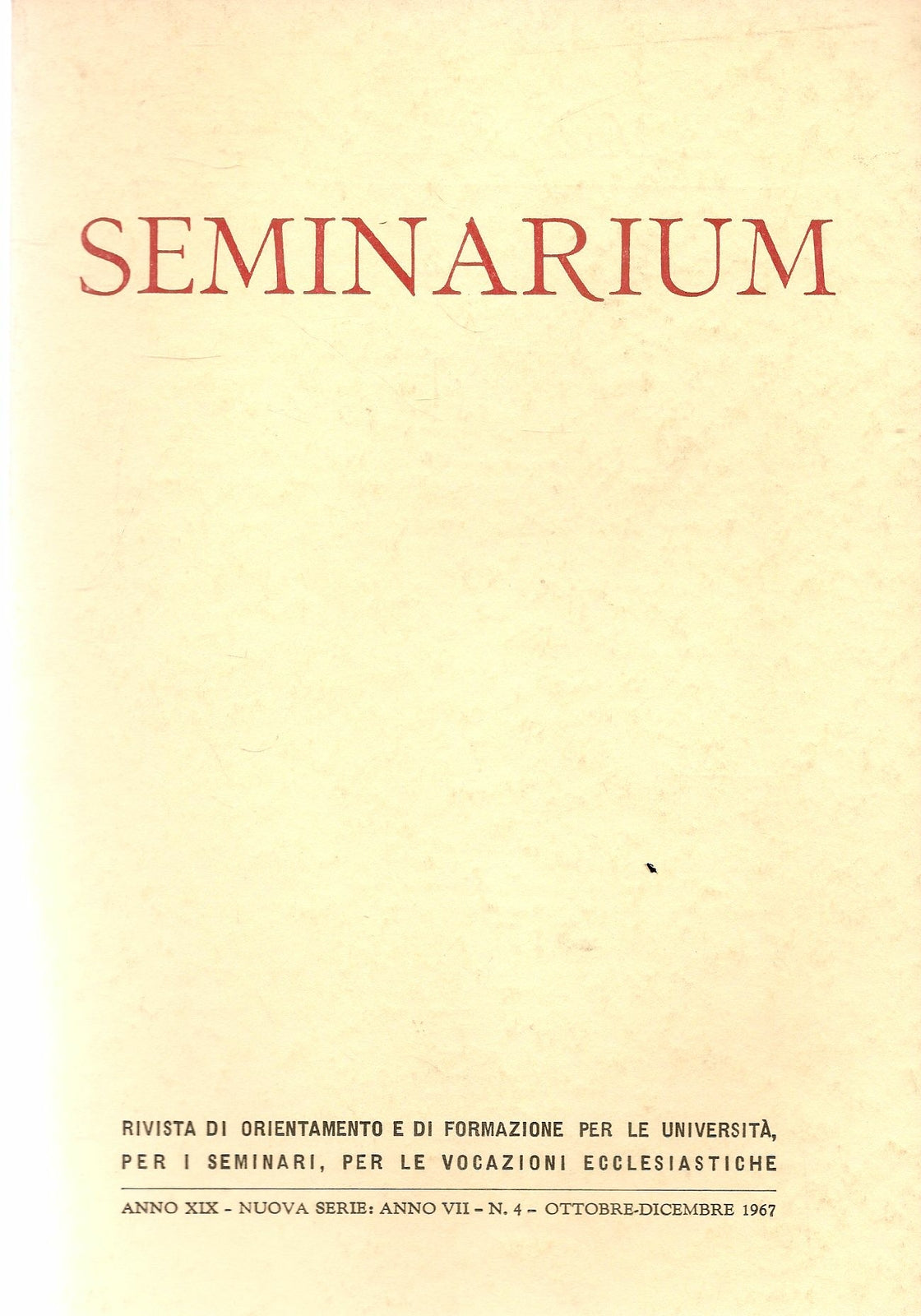 SEMINARIUM N. 4 - 1967