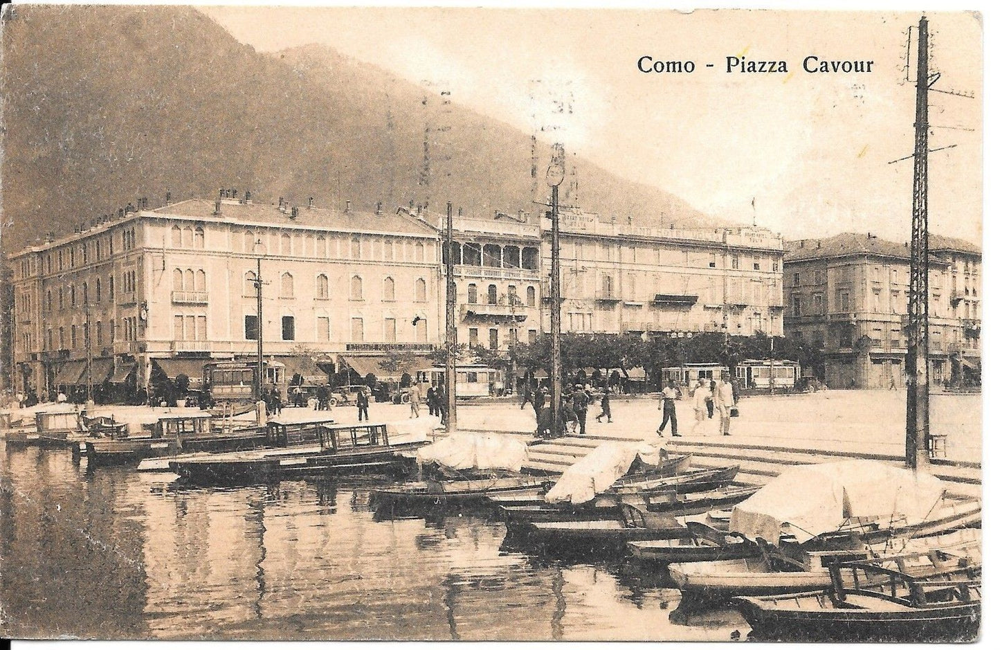 COMO - PIAZZA CAVOUR - V1927