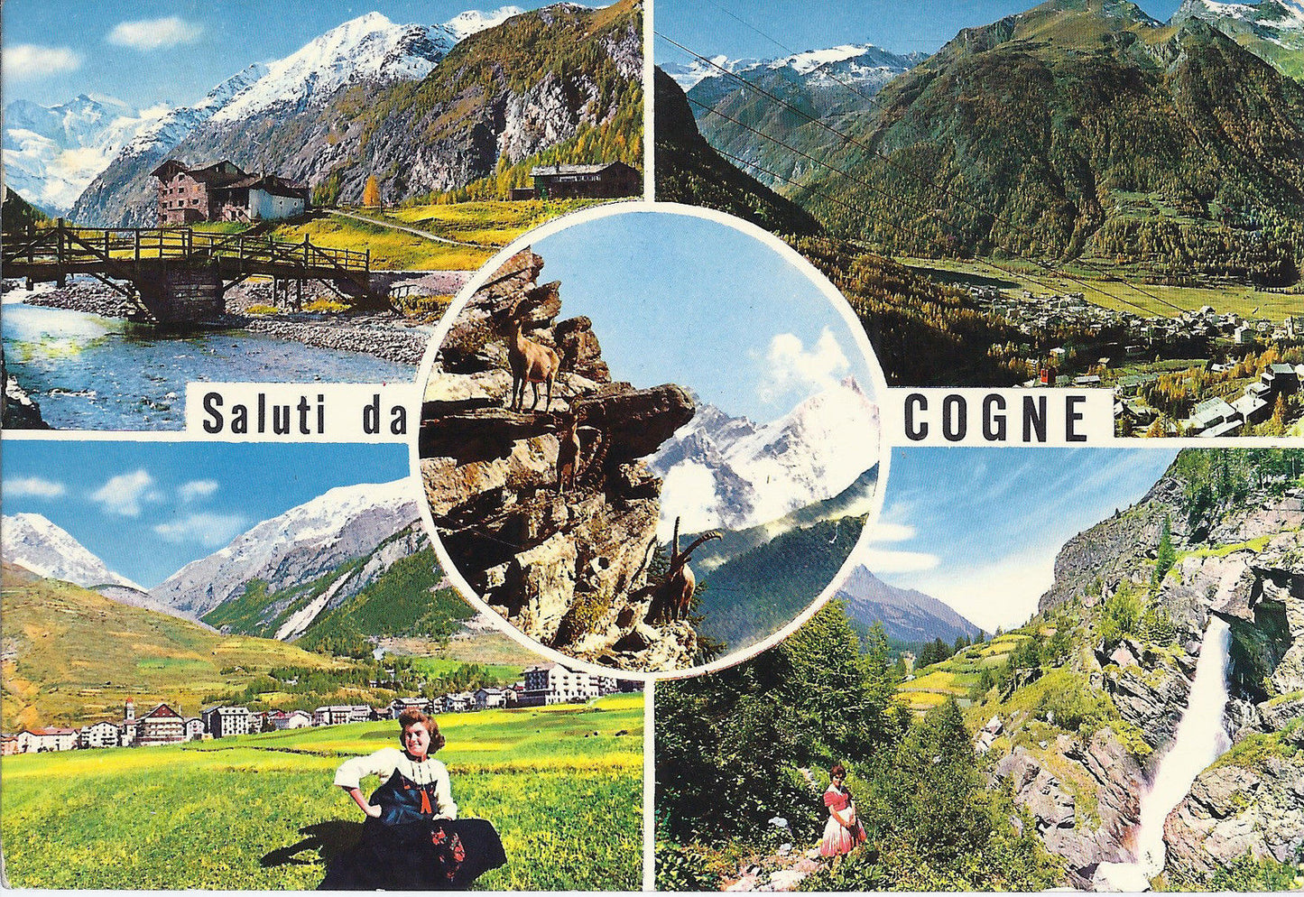 COGNE - SALUTI - 5 VEDUTE - V 1974 - FG