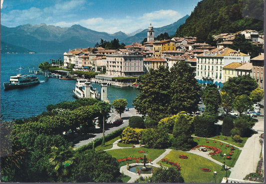 BELLAGIO - LAGO DI COMO - PANORAMA - BATTELLO E TRAGHETTO - 