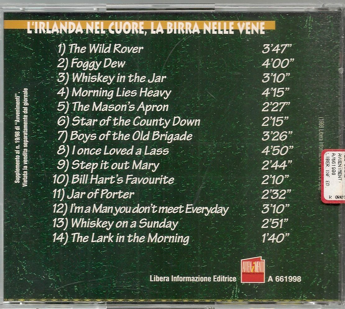 HER PILLOW. L'IRLANDA NEL CUORE LA BIRRA NELL VENE - CD