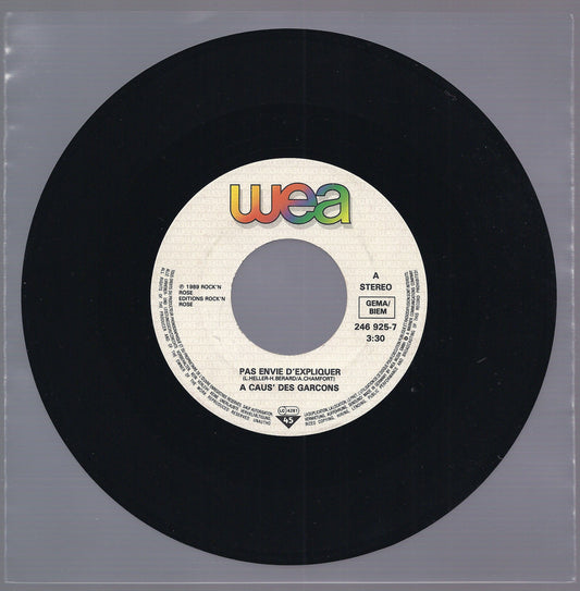 PAS ENVIE D'EXPLIQUER  vocal - instrumental == A CAUS' DES GARCONS