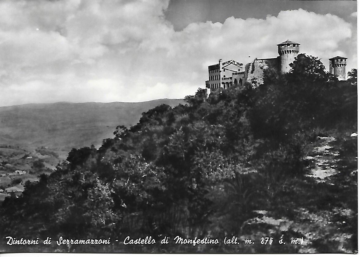 SERRAMAZZONI  CASTELLO DI MONFESTINO - V1957