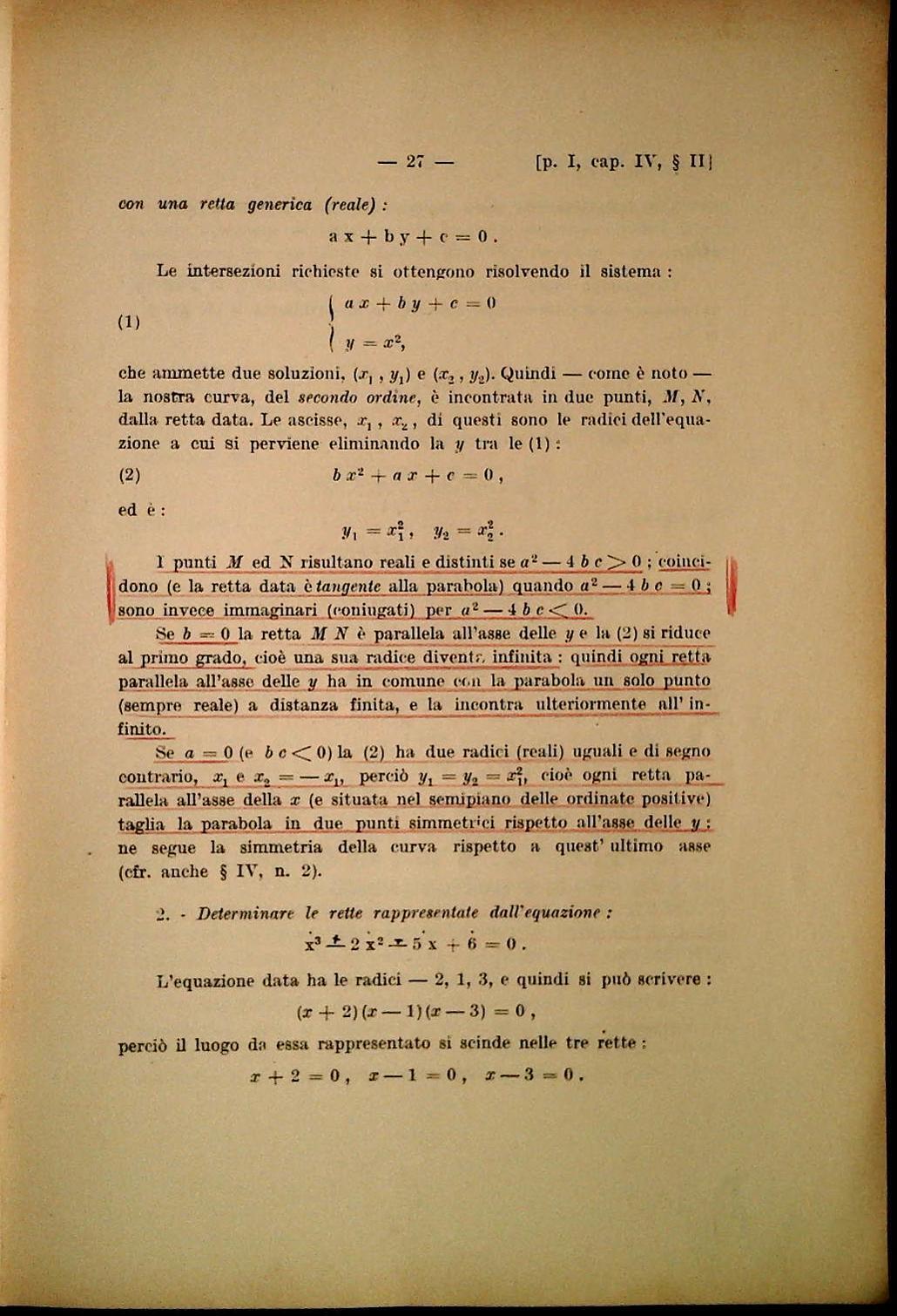 ESERCITAZIONI DI GEOMETRIA ANALITICA E PROIETTIVA - LUIGI CAMPEDELLI