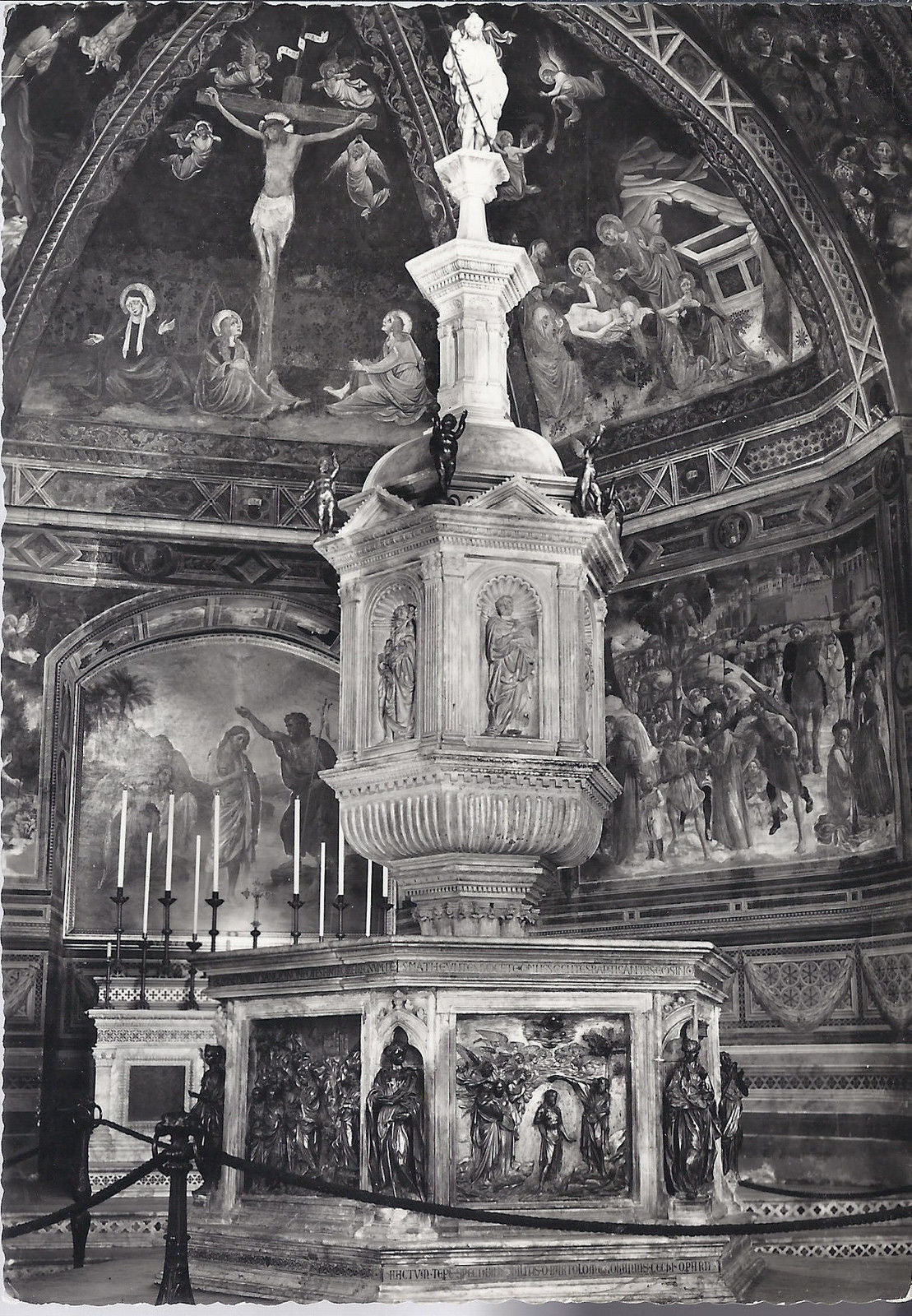 SIENA - FONTE BATTESIMALE DI JACOPO DELLA QUERCIA - V1955