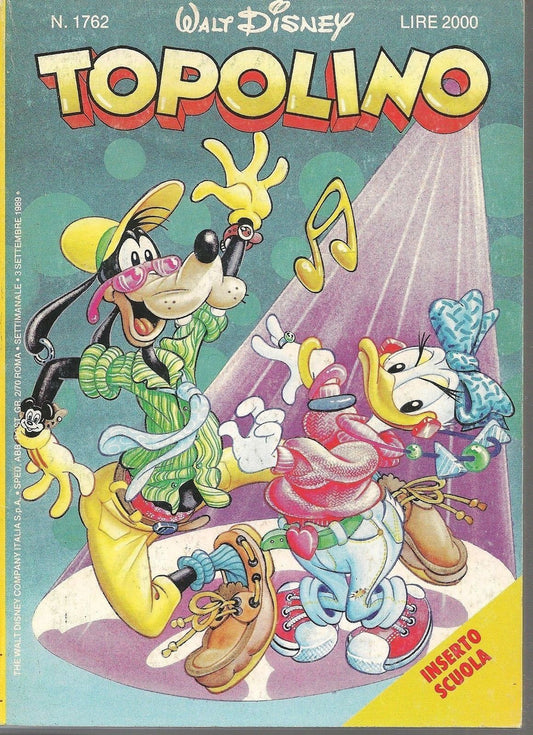 TOPOLINO N° 1762  -3 SETTEMBRE 1989