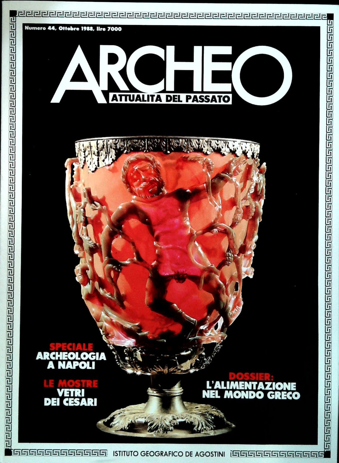 ARCHEO N. 44 OTTOBRE 1988 - NAPOLI - ALIMENTAZIONE NEL MONDO GRECO