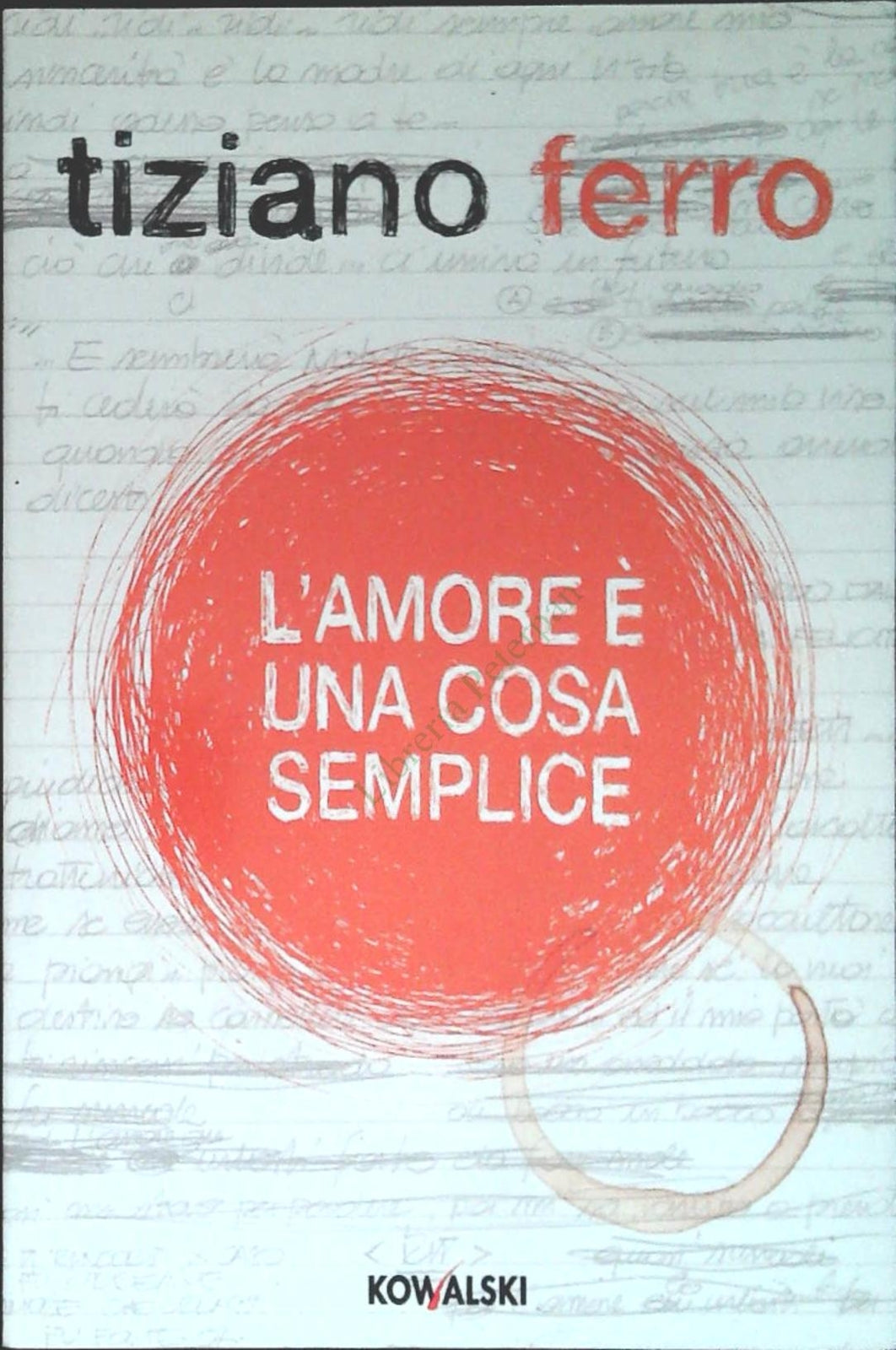 L'AMORE E' UNA COSA SEMPLICE - TIZIANO FERRO