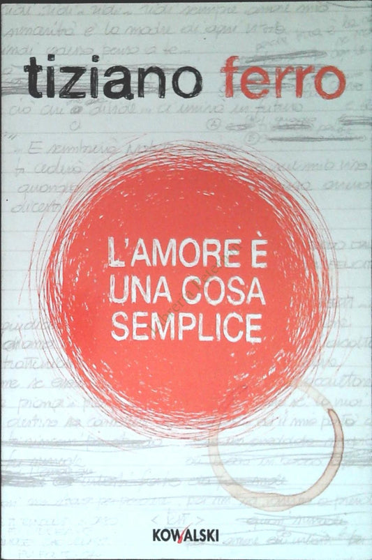 L'AMORE E' UNA COSA SEMPLICE - TIZIANO FERRO