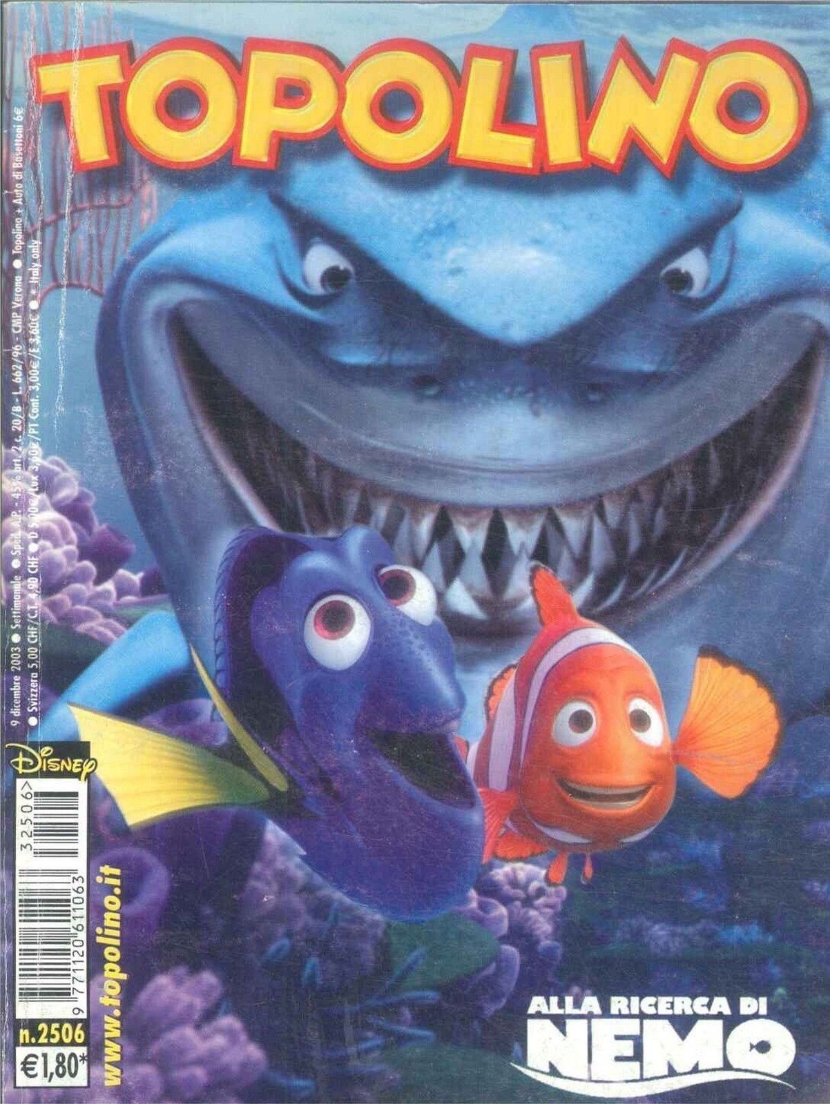 TOPOLINO N° 2506 - 9 DICEMBRE 2003