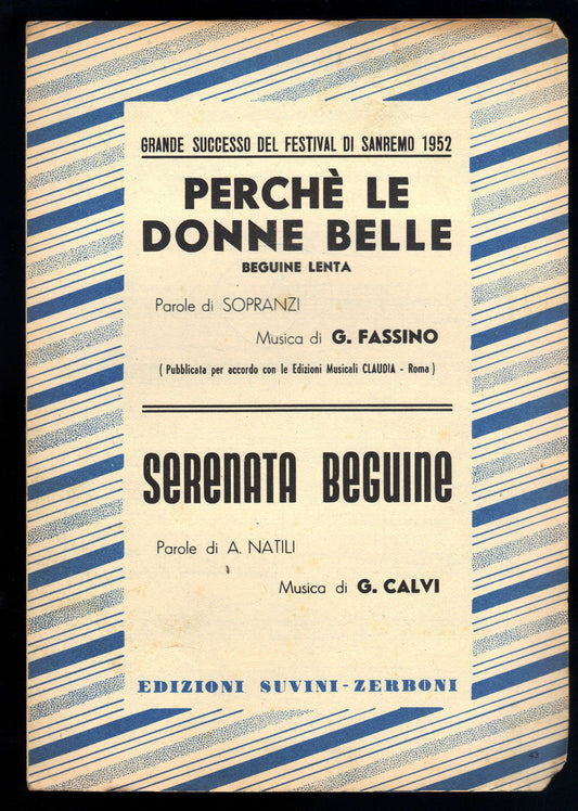 PERCHE' LE DONNE BELLE (G. Fassino) - SERENATA BEGUINE (G. Calvi) # SPARTITO