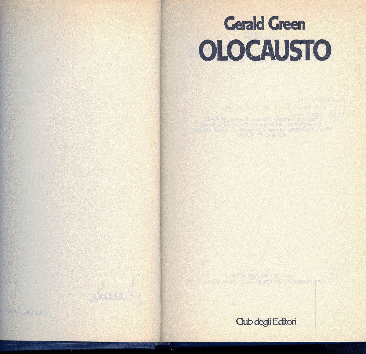 OLOCAUSTO - GERALD GREEN - ED. CDE
