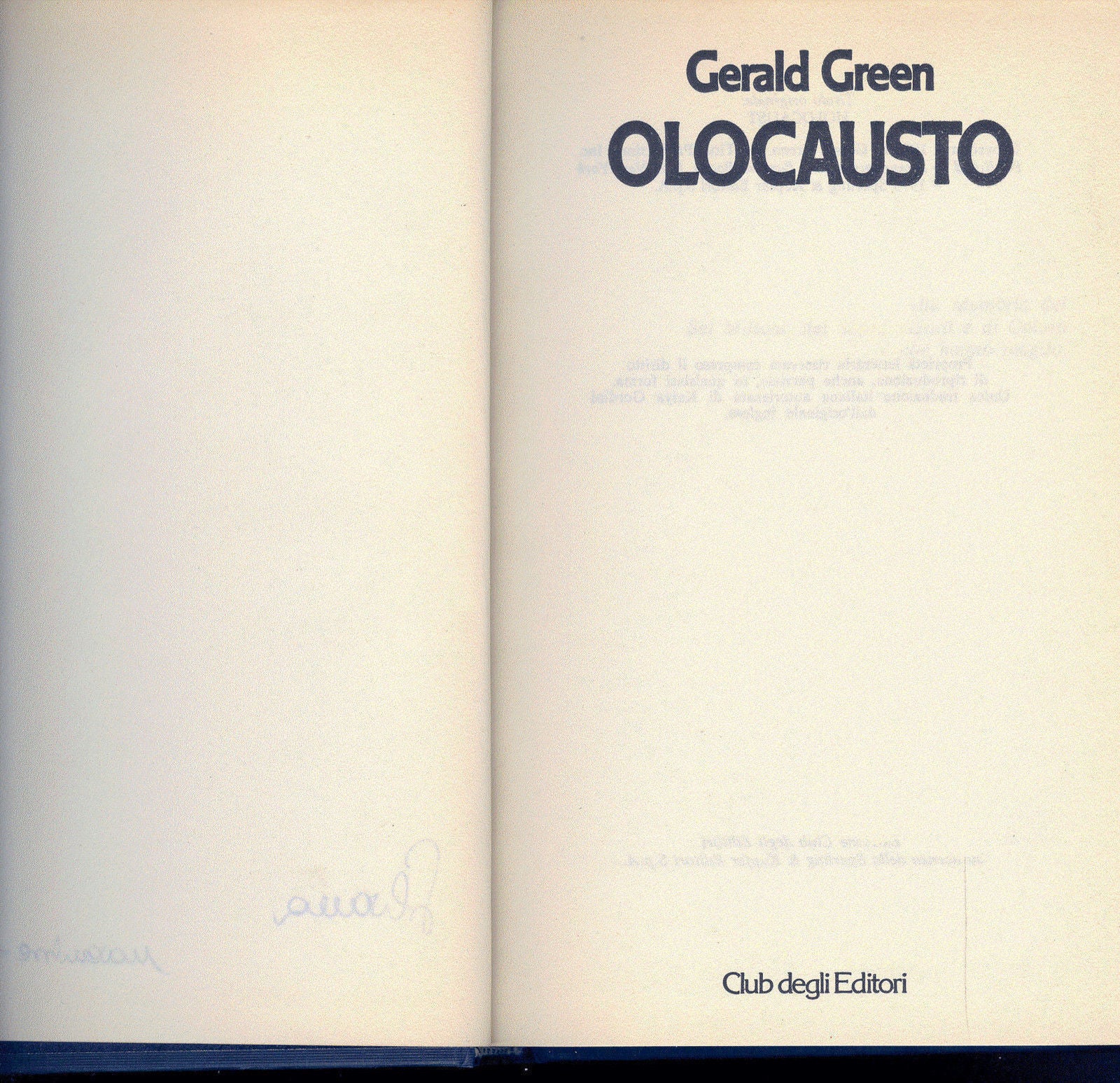 OLOCAUSTO - GERALD GREEN - ED. CDE