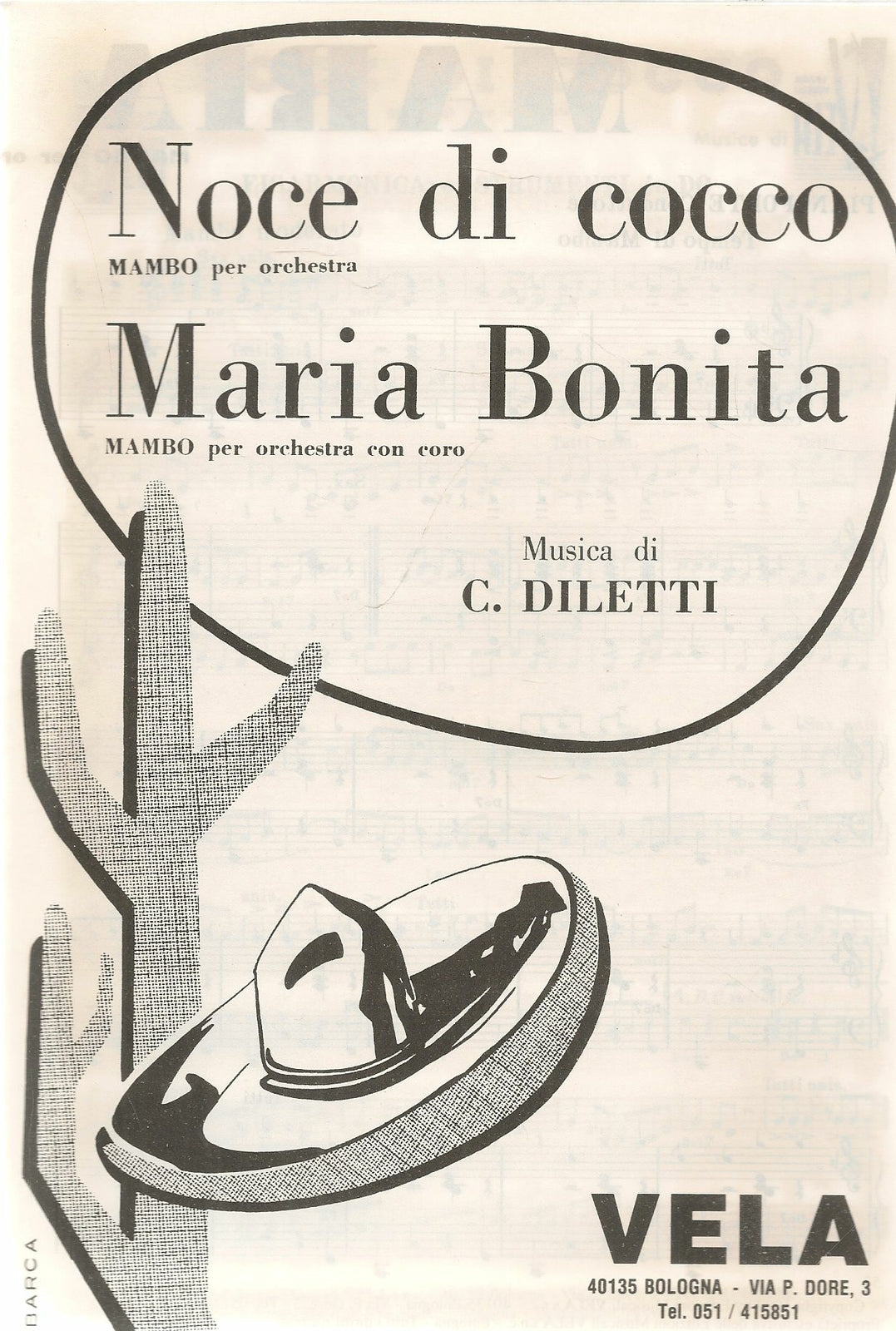 NOCE DI COCCO - MARIA BONITA - SPARTITO-SHEET MUSIC
