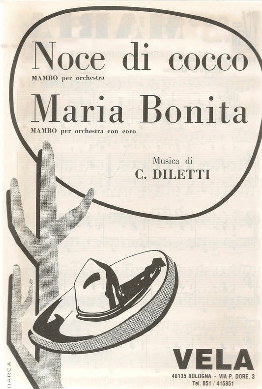 NOCE DI COCCO - MARIA BONITA - SPARTITO-SHEET MUSIC