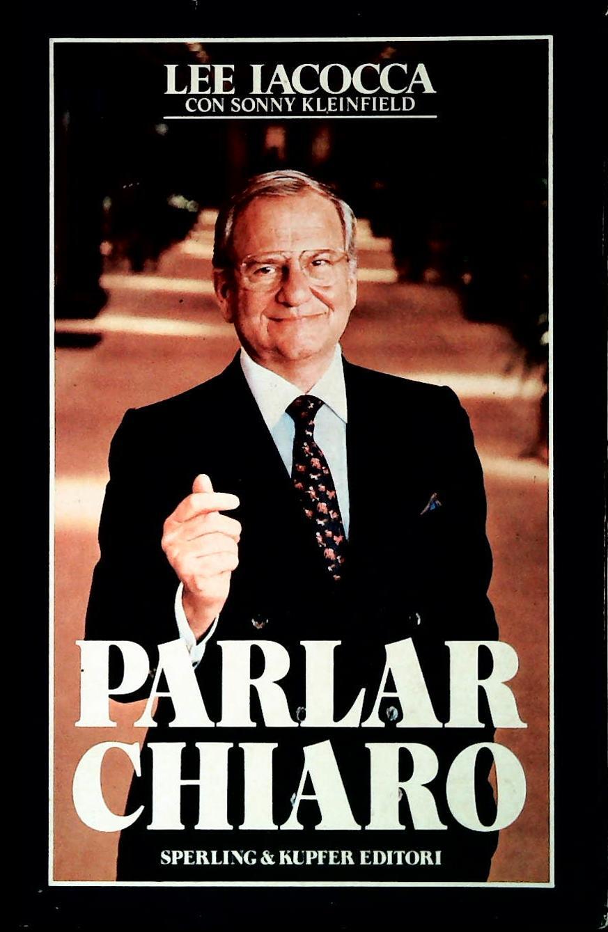 PARLAR CHIARO - LEE IACOCCA - SPERLING 1989 - OUTLET DEL LIBRO