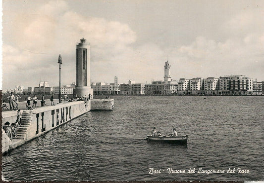 BARI - VISIONE DEL LUNGOMARE DAL FARO - V1954