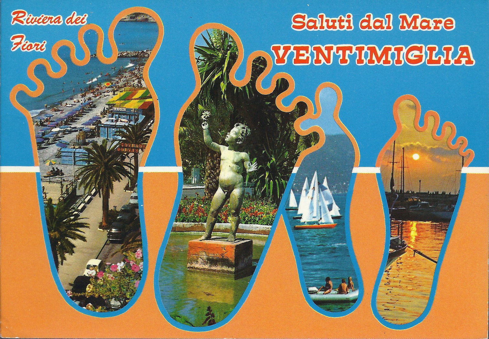 VENTIMIGLIA - 4 VEDUTINE - V1975
