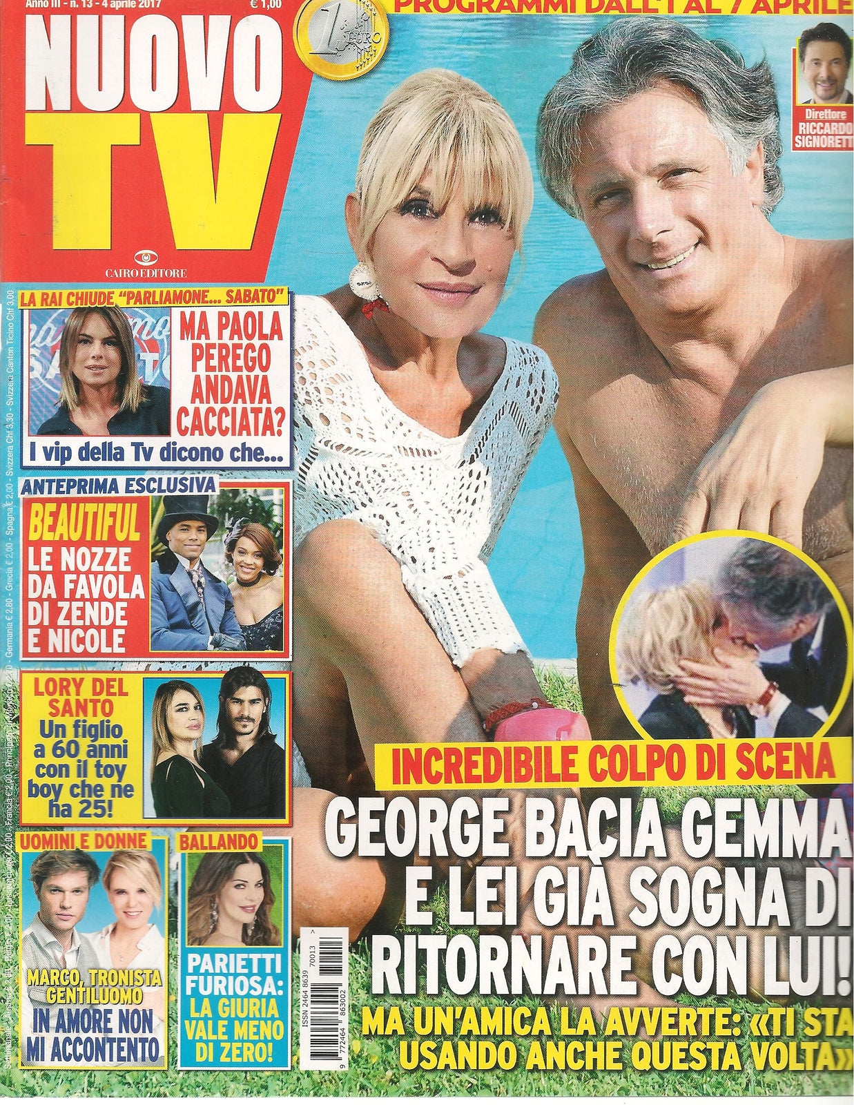 NUOVO TV N. 13 - 4 APRILE 2017    PAOLA PEREGO BEATIFUL LORY DEL SANTO