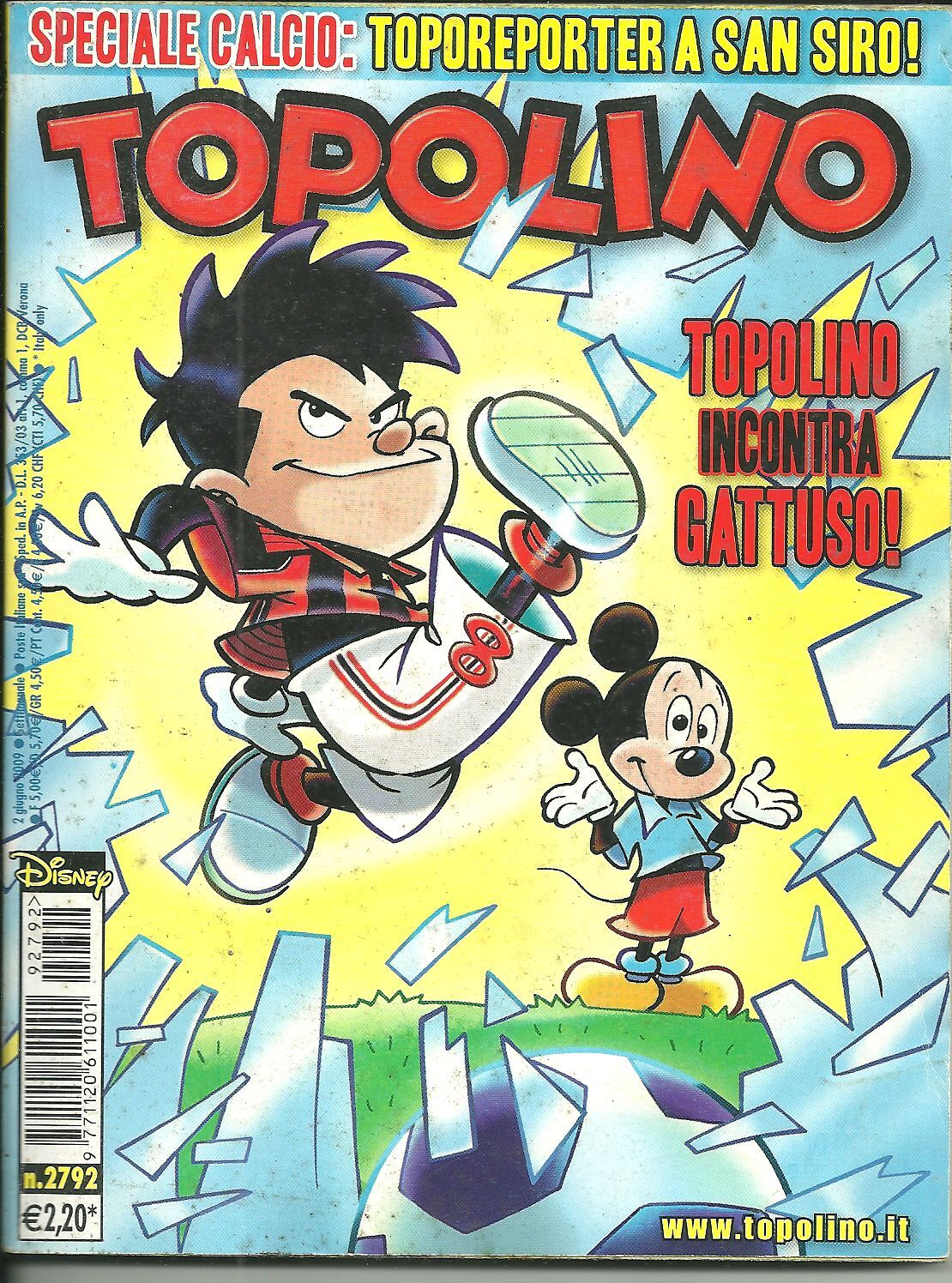 TOPOLINO N. 2792 - 2 GIUGNO 2009