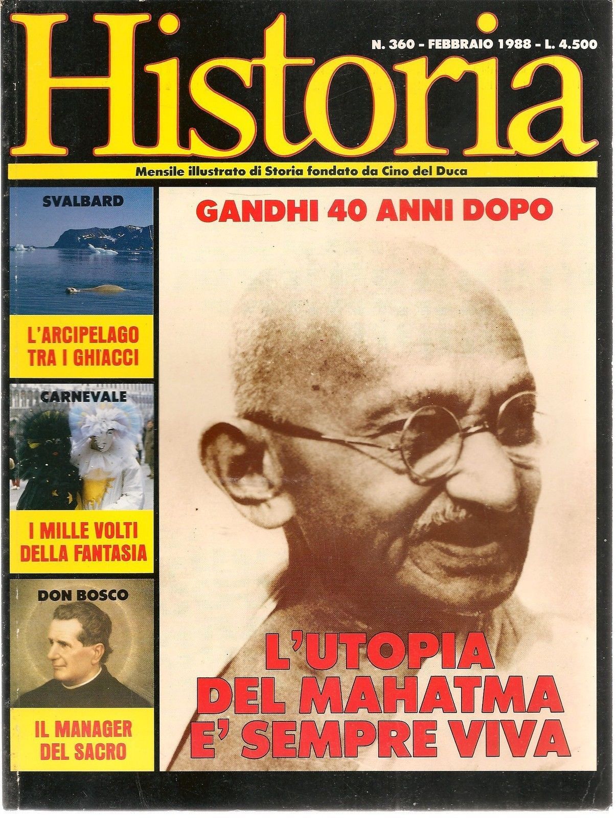 HISTORIA n° 360 - FEBBRAIO 1988 - CINO DEL DUCA