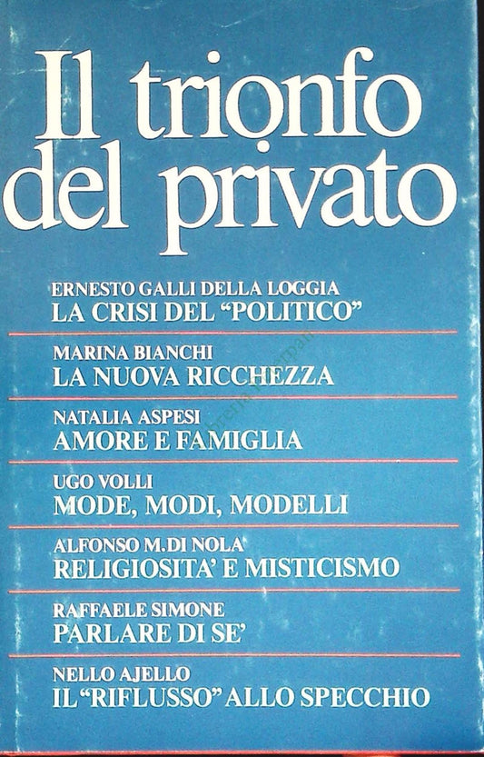 IL TRIONFO DEL PRIVATO - CDE 1980 - OUTLET DEL LIBRO