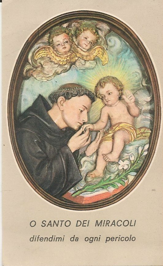 S. ANTONIO DA PADOVA. O SANTO DEI MIRACOLI - HOLY CARD