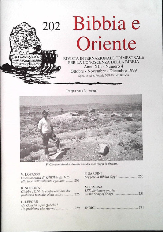 BIBBIA E ORIENTE N. 202