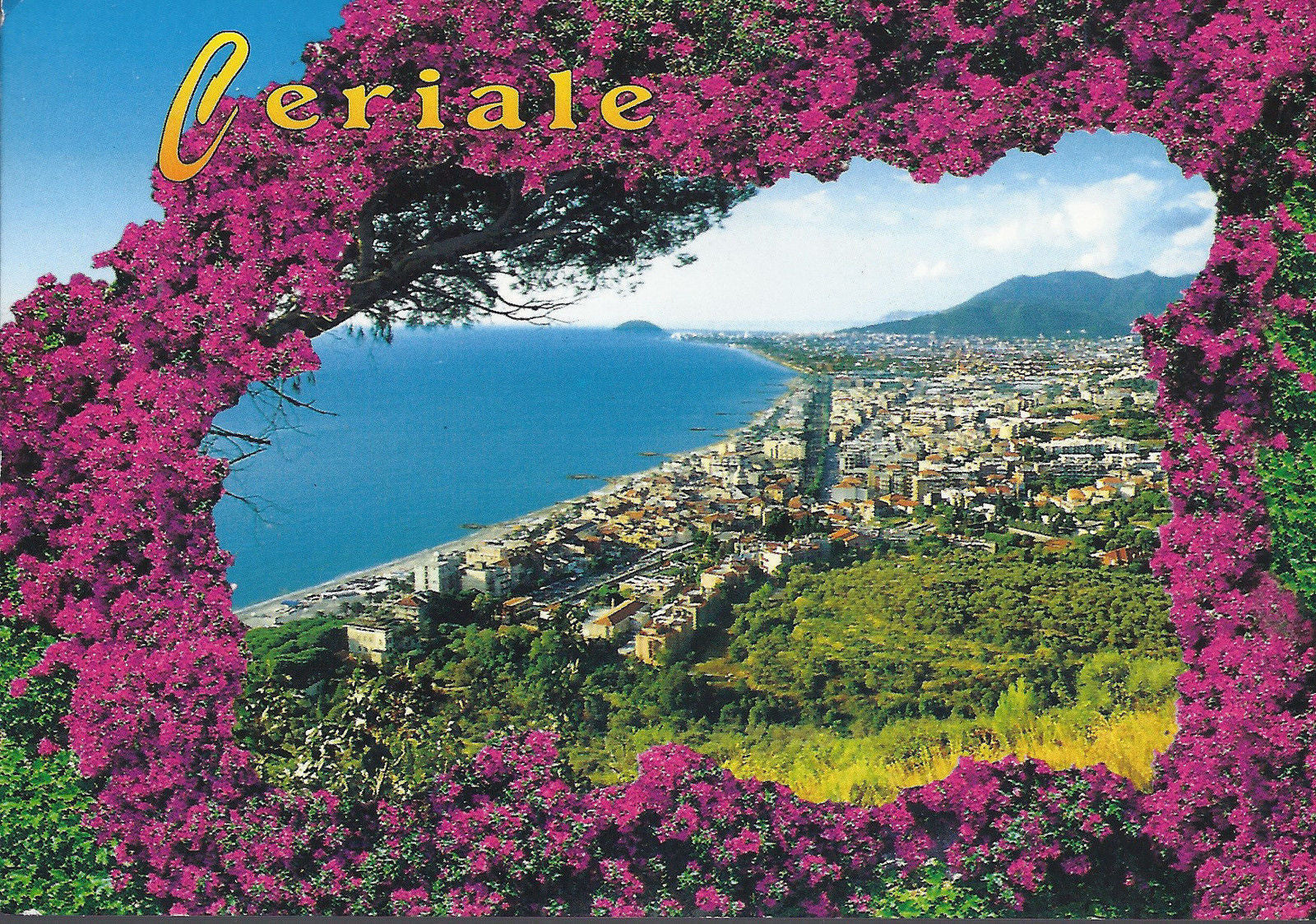 CERIALE - PANORAMA, SULLO SFONDO ALBENGA E ISOLA GALLINARA -