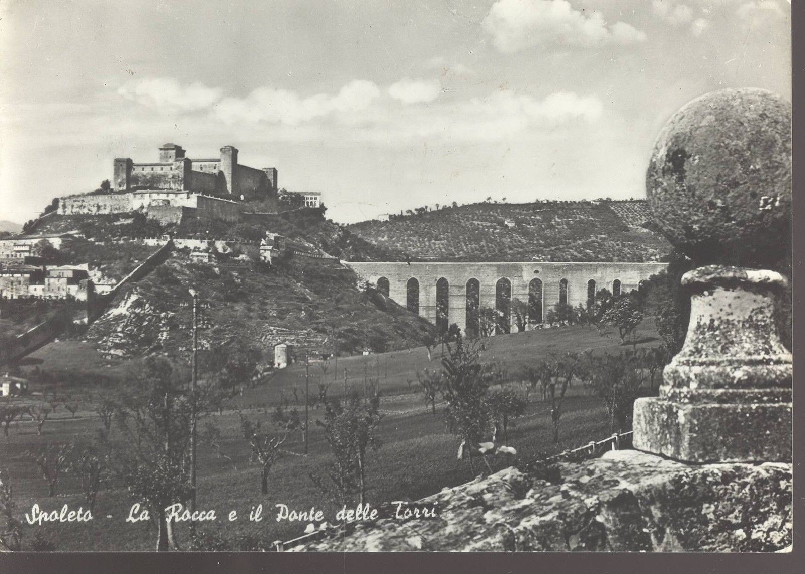 SPOLETO - LA ROCCA E IL PONTE DELLE TORRI - V1958