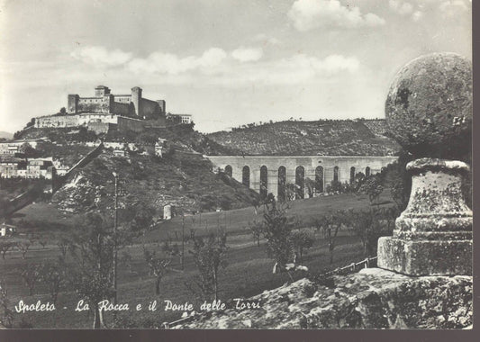 SPOLETO - LA ROCCA E IL PONTE DELLE TORRI - V1958
