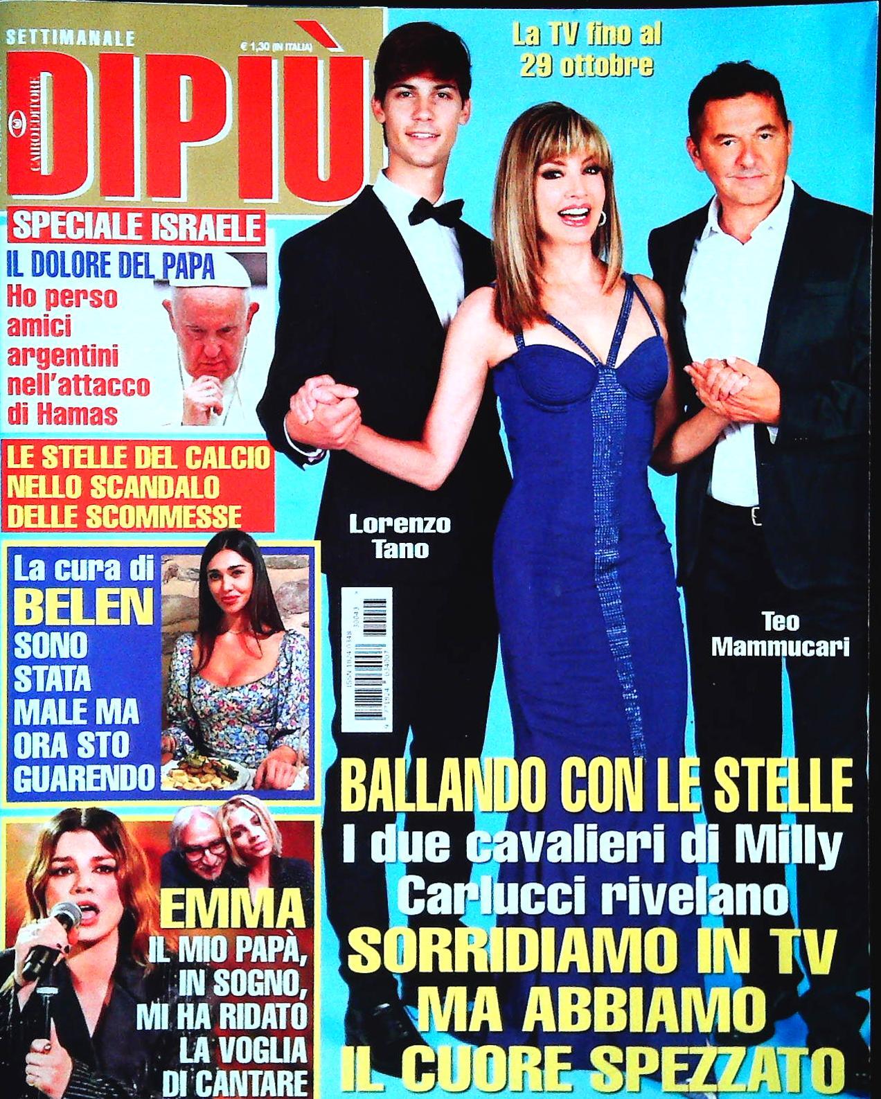 DI PIU' 27 OTTOBRE 2023 - BELEN - EMMA - MAMMUCCARI-CARLUCCI-TANO