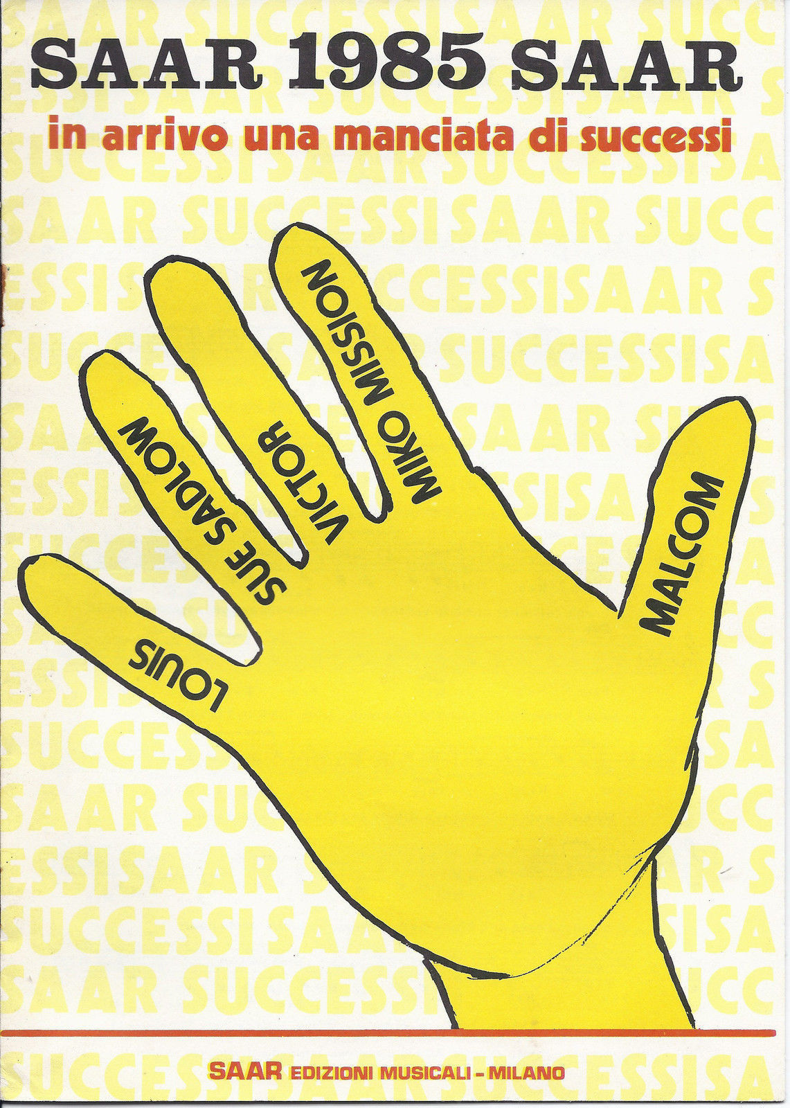 SAAR 1985 - 5 BRANI # SPARTITO - Strumenti in DO