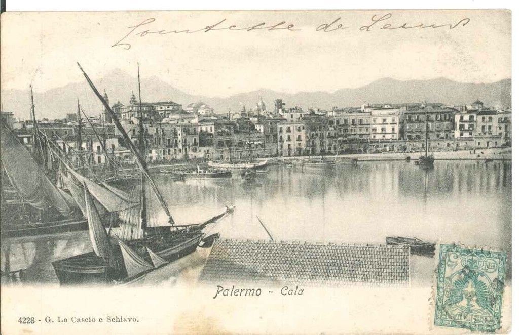 PALERMO - LA CALA - VIAGGIATA ANTE 1907